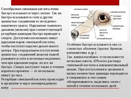 Поражение синильной кислотой