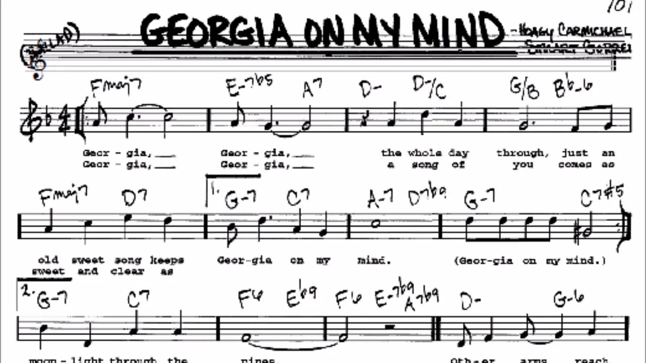 Ин маи маи песня. Джорджия Ноты. Джорджия Ноты для фортепиано. Georgia on my Mind Ноты. Georgia in my Mind Ноты для фортепиано.