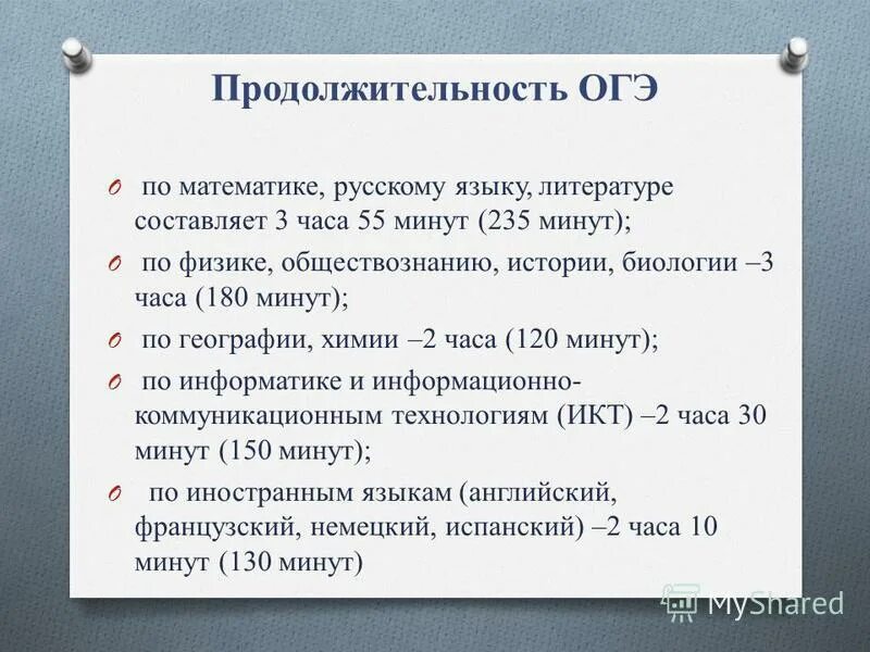 Сколько длится огэ по биологии