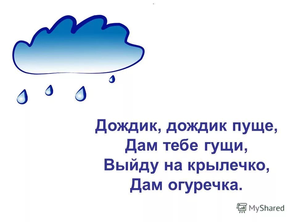 Стих про дождь для детей. Закличка для детей про дождик. Детские стихи про дождь. Потешки для детей про дождик.