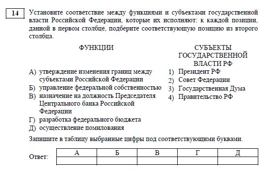 Установите соответствие между компетенцией правоохранительного