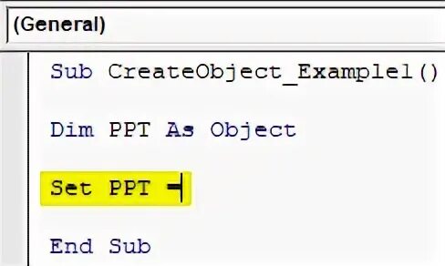 Object required