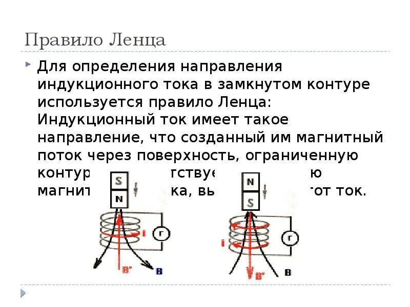 Направление индукционного тока правило ленца конспект 9. Правило Ленца для электромагнитной индукции 11 класс. Правило Ленца для электромагнитной индукции 11. Направление магнитной индукции правило Ленца. Правило Ленца 9 класс физика.