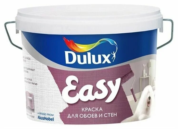 Краска easy. Краска водоэмульсионная Dulux. Краска Dulux easy (10 л BW). Краска Dulux 3d White (2,5л). Водоэмульсионная краска для стены и потолок Делюкс.