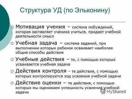 Структура уд