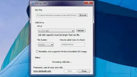 Iso to usb