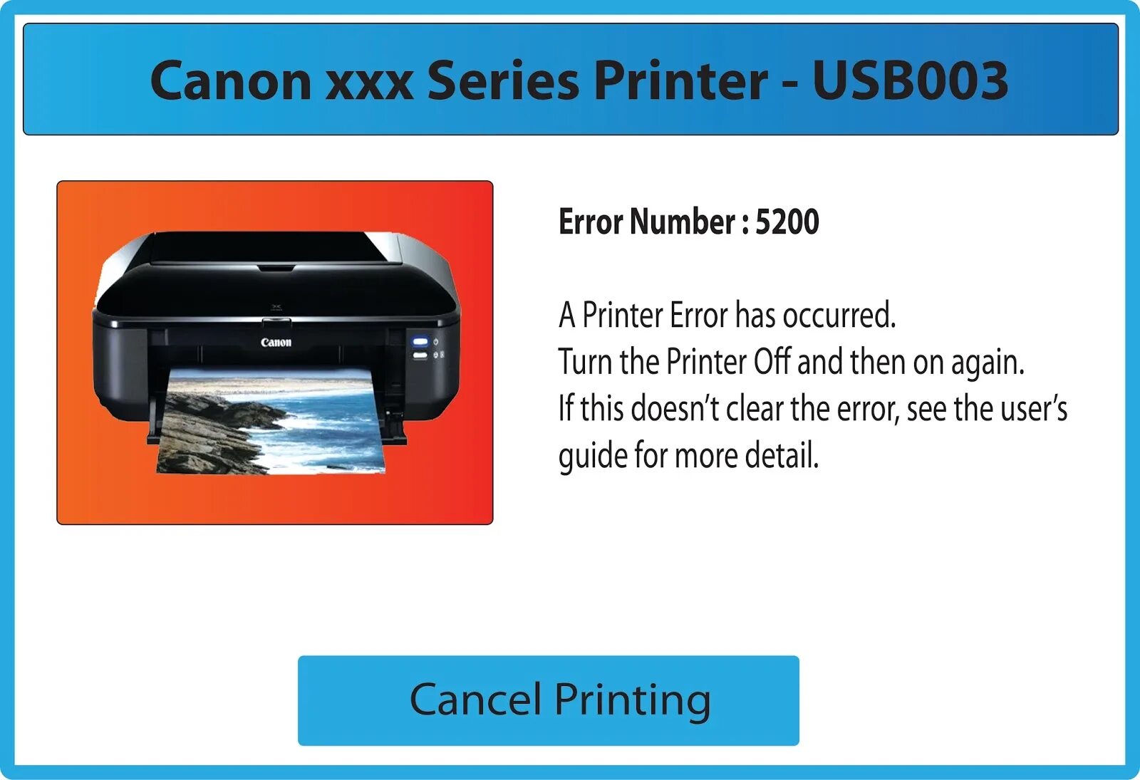 Canon pixma ошибка 5200. Canon 5200 принтер. Ошибка принтера Canon. Кэнон ошибка 5200. Принтер Canon ошибка 3.