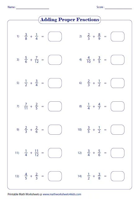 Adding. Adding fractions. Adding and Subtracting fractions. Proper fraction. Addition and Subtraction of fractions Worksheet.