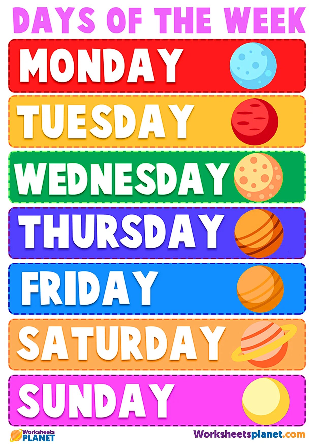 Включи понедельник вторник четверг пятница. Days of the week. Days of the week плакат. Week Days name. Days of the week Tuesday.