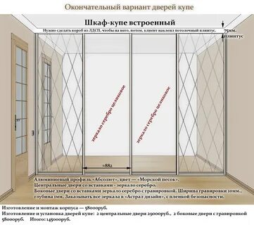 Как установить двери в шкаф купе