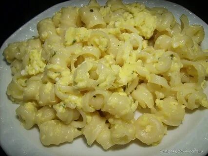 Жарено вареные макароны