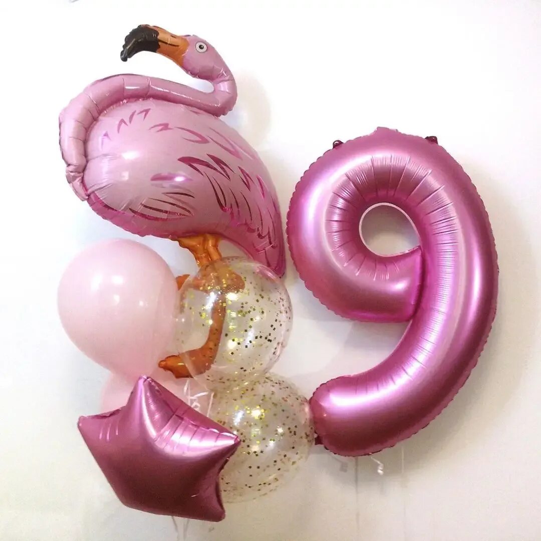 Шары на 9 лет. Композиции из воздушных шаров для девочки. Розовые шары. Цифра 6 Фламинго шар. Шары с цифрой для девочки.