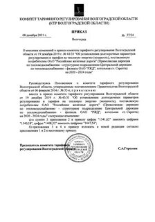 Область регулирования приказа