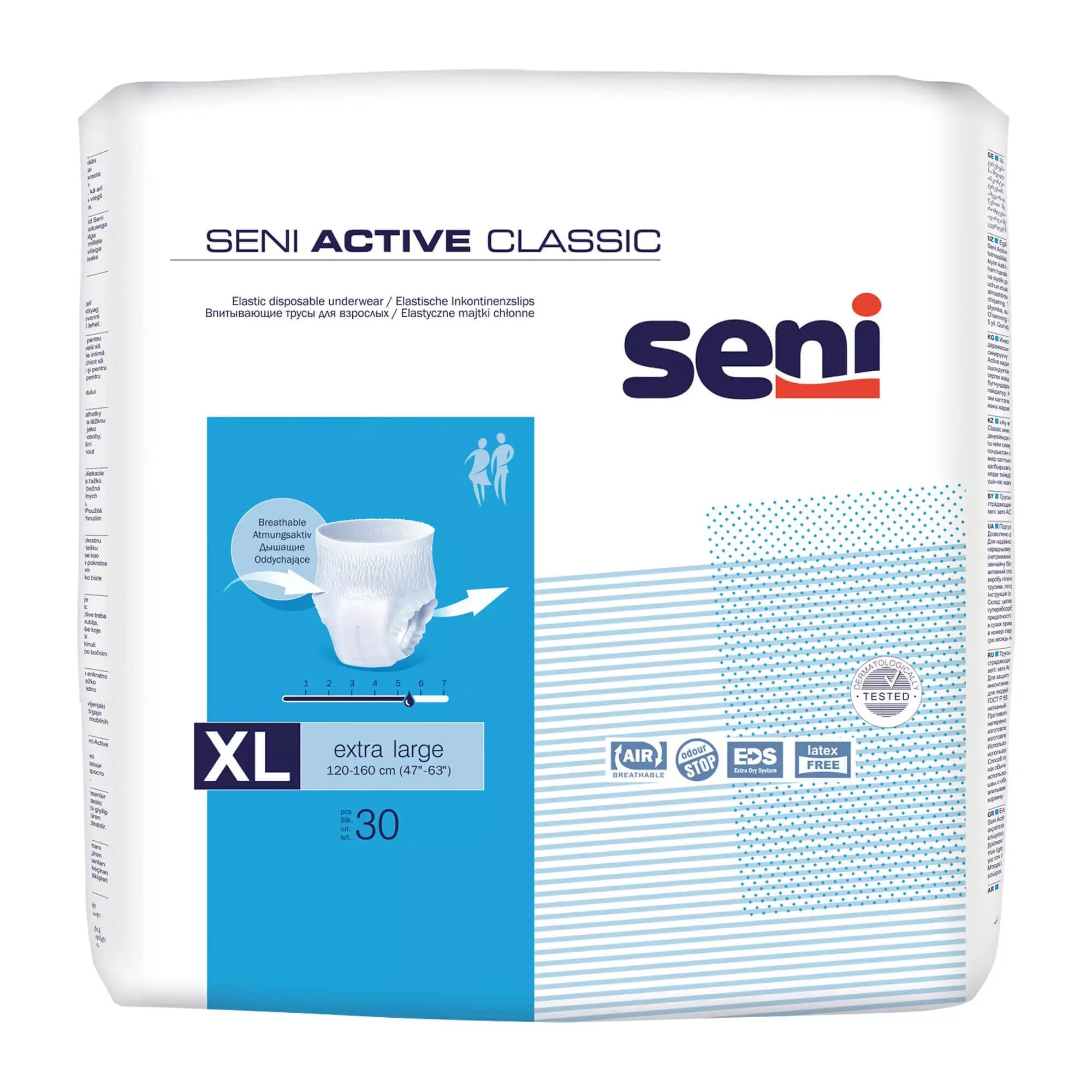 Seni Active normal 30 шт. Трусы впитывающие Seni Active, l, 100-135 см, 30 шт..