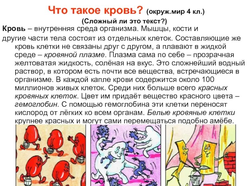 Какого значение крови для организма. Сообщение о крови. Рассказ про кровь для детей.