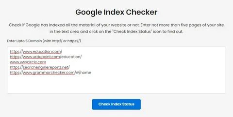 Index check