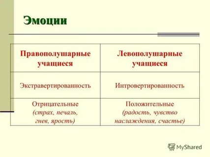 Левополушарный ребенок какую стратегию посоветовать родителям