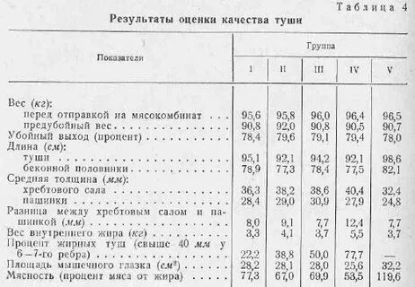 Соотношение мясо и костей