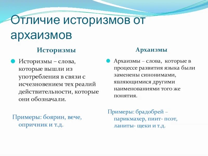 Какие слова архаизм. Историзмы и архаизмы разница. Отличие архаизмов от историзмов. Как отличить архаизмы от историзмов. Чем архаизмы отличаются от историзмов.