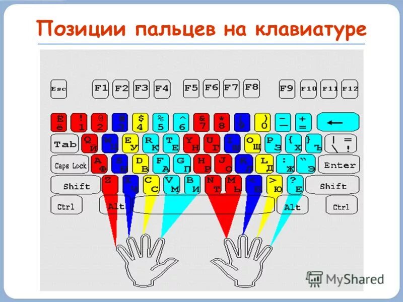Обучение клавиатуры компьютера