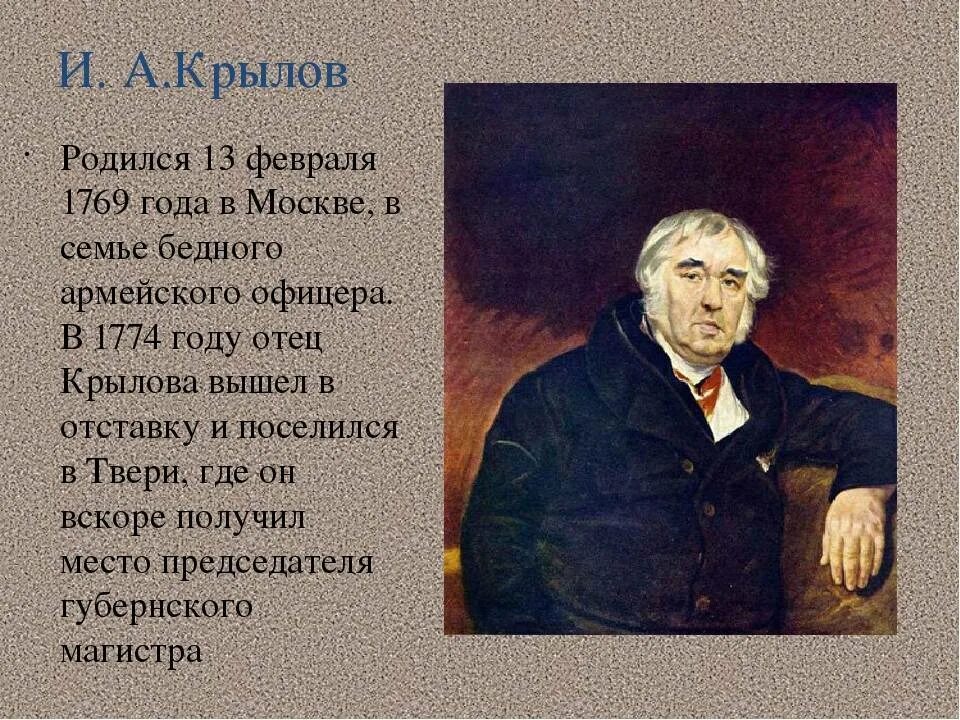 Крылов сюжет крылова. Семья Крылова Ивана Андреевича.