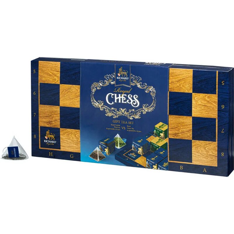 Richard подарочный набор ассорти "Royal Chess", в пирамидках 32 шт. Richard Royal Chess ассорти. Chess32