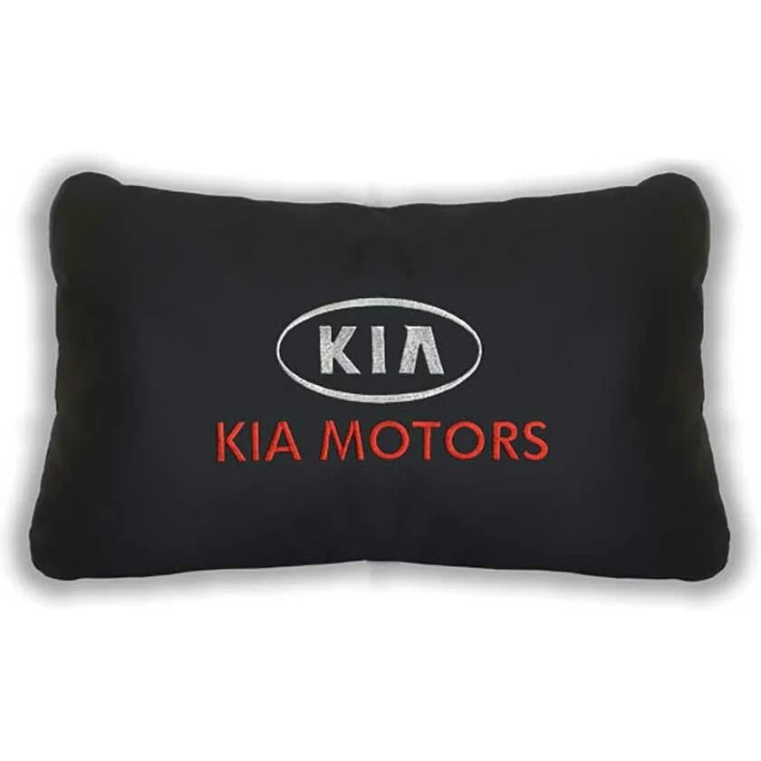 Подушки киа купить. Подушка в машину. Декоративные подушки для автомобиля. Автомобильная подушка Kia. Подушка на подголовник Kia.
