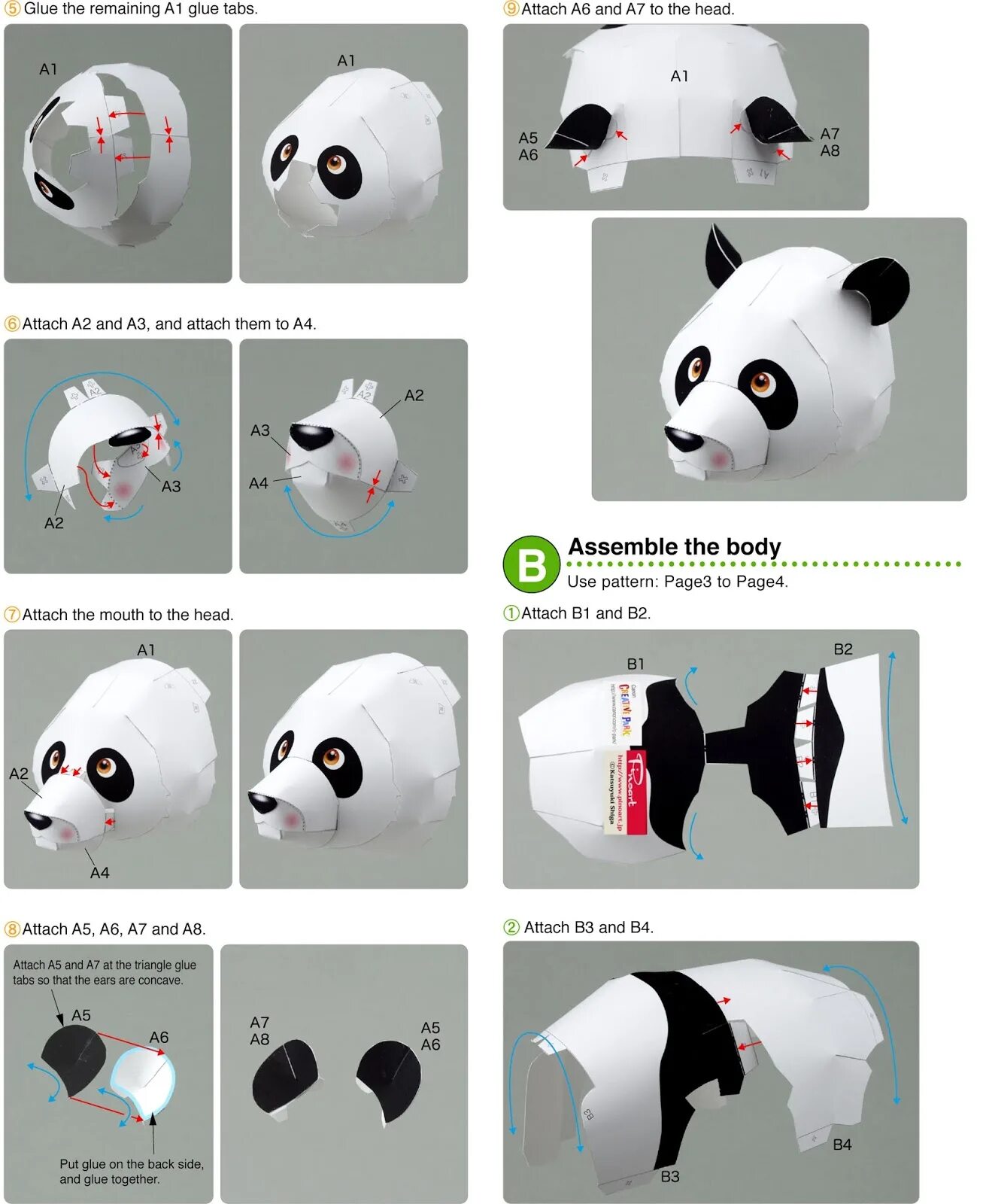 Паперкрафт Панда. Панда из бумаги схема. Панда пейперкрафт. Вещи для бумажной панды.