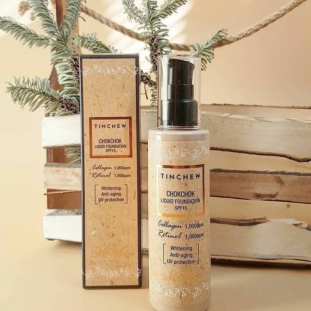 Tinchew тональный крем. Tinchew chokchok liquid foundation spf 15. Chokchok liquid foundation. Chokchok liquid foundation. Tinchew chokchok liquid collagen-retinol foundation #13 light beige 110g.
