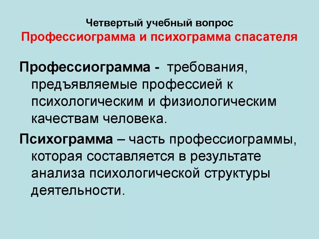 Требования предъявляемые профессиями к человеку. Профессиограмма. Профессиограмма спасателя. Профессиональные качества спасателя. Профессиограмма и психограмма.