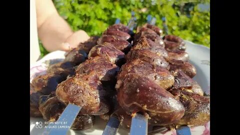 Печень индейки на мангале