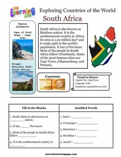 Countries worksheets