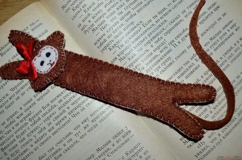 Закладка из фетра для книг своими руками