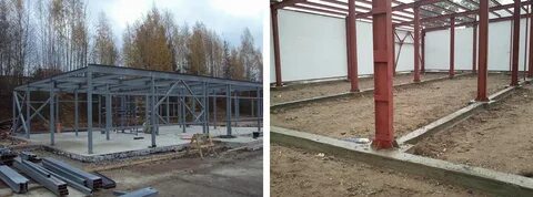 Фундамент для металлического каркаса