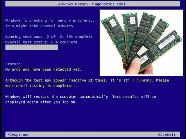 Test memoria Ram. Ошибка виндовс Memory Test. Windows is checking for Memory problems. Ram error