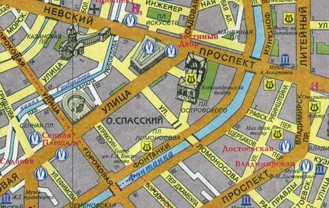 Петербург фонтанка карта