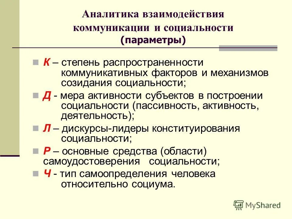 Уровни взаимодействия общения