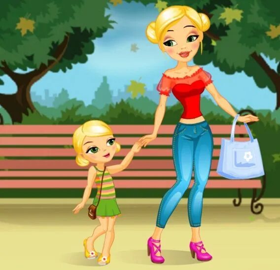 игра одевать мам. игра одень маму.