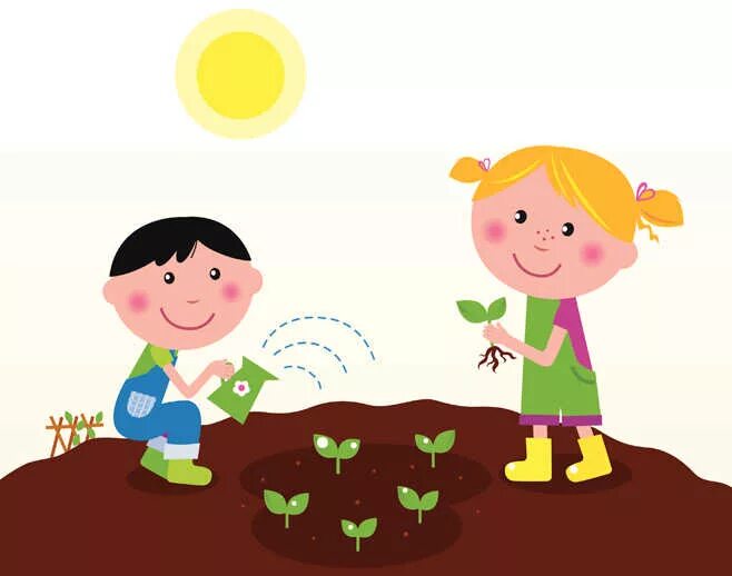 Ну посадите. Дети сажают цветы. Мультяшные дети сажают растения. Иллюстрация посадка цветов. Дети сажают цветы рисунок.