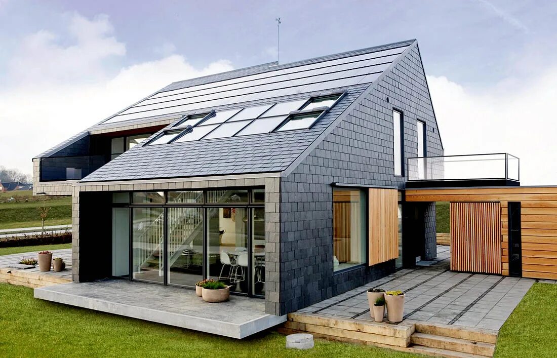 Энергоэффективные дома Passive House. Пассивный энергоэффективный дом. ЭКОДОМ В Дании. Экологичный энергосберегающий дом. Build this home