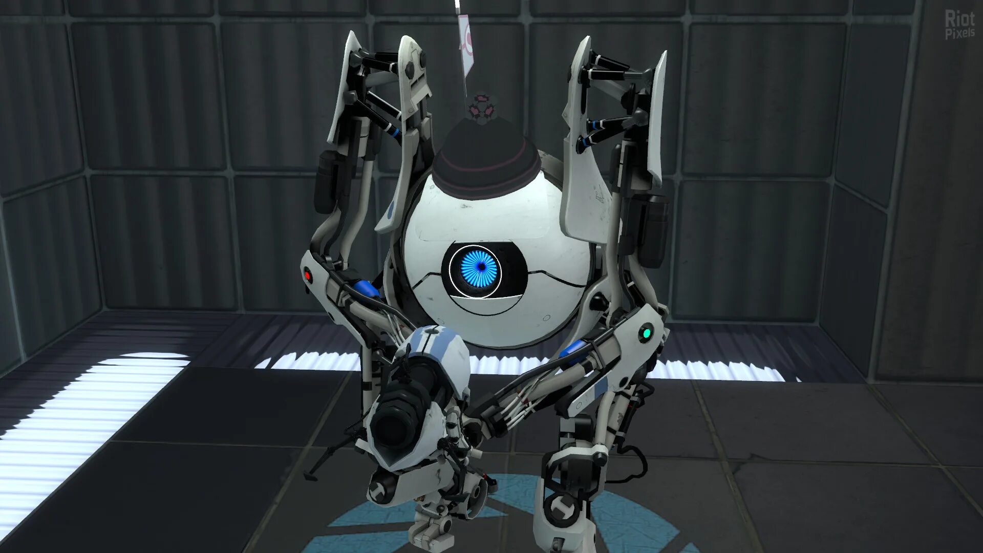 Portal 2 игра. Portal 2 на двоих. Portal 2 робот Уитли. Портал 2 персонажи.