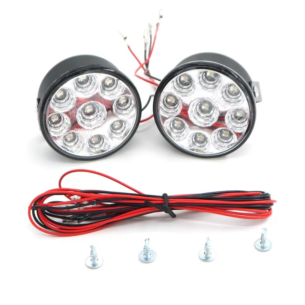 Дневные ходовые огни DRL(2 led x 2шт), 12 в. Светодиодная фара 6в 12в. Светодиодный модуль 12в ДХО. 10r 05447 ,AIS 112 ходовые фонари светодиодные. Фары 12v светодиодные