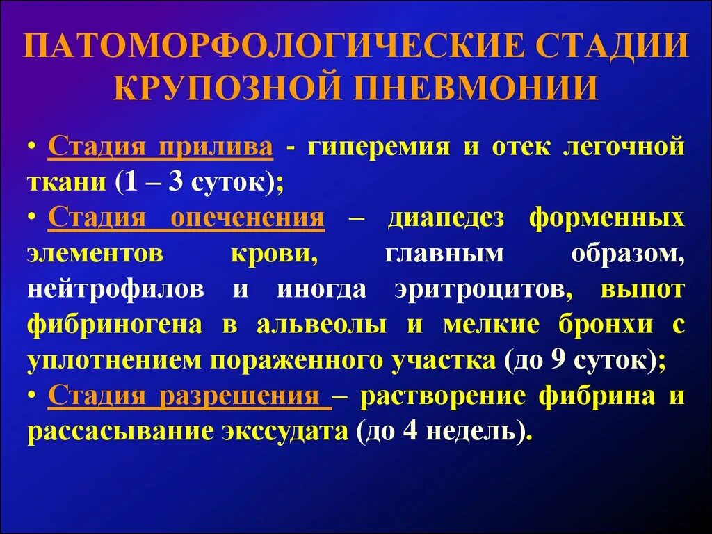 Крупозная пневмония характеристика. Стадии крупозной пневмонии. Клинические стадии крупозной пневмонии. Этапы развития пневмонии.