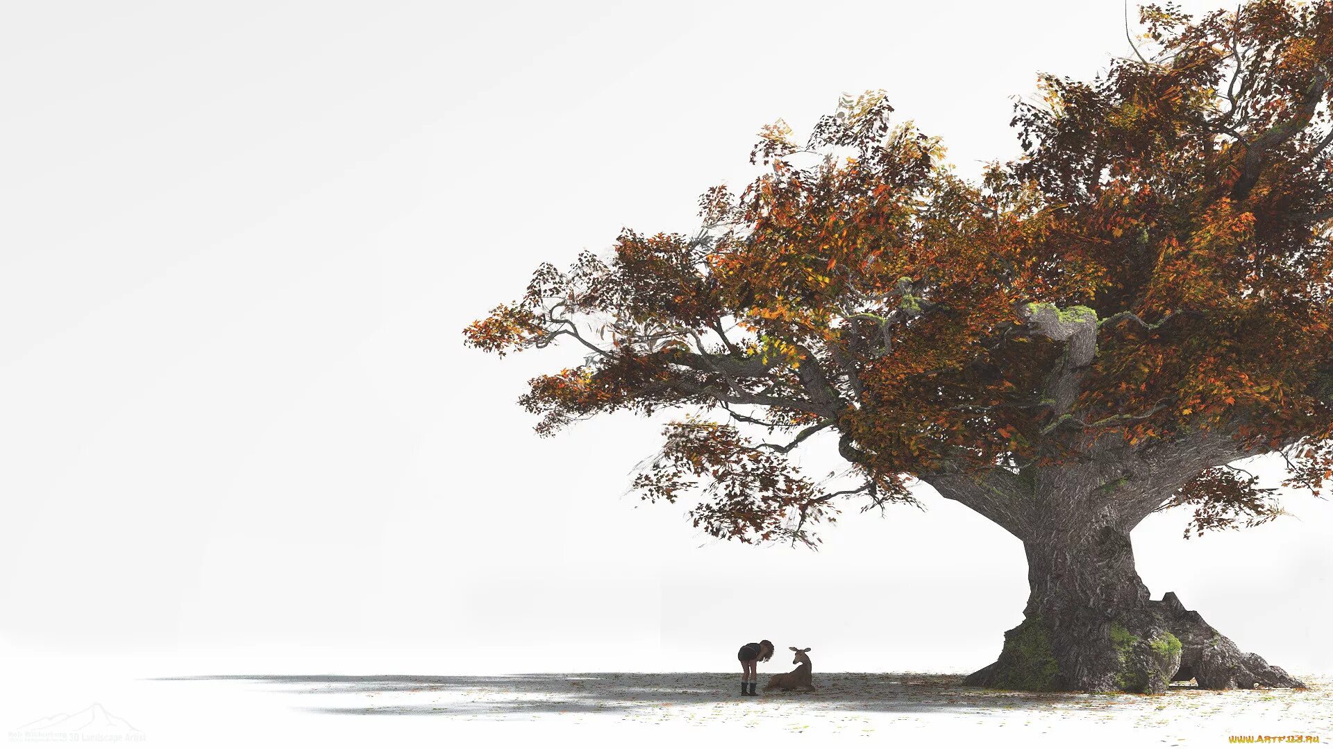 Natural tree. Одинокое дерево вдалеке. Фотообои дерево на скале. Обои 1920х1080 природа. 3d обрыв.