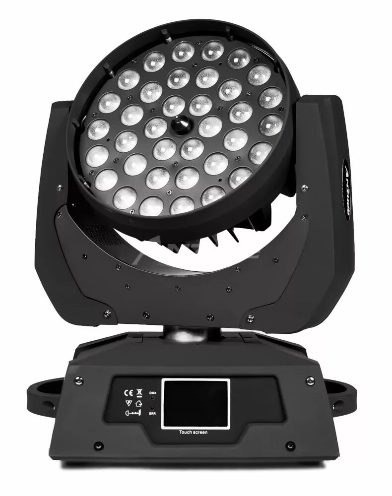 Светодиодный вращающийся прожектор. Procbet h36x10z-wash. уф прожектор 405 нм. anzhee h19x15z-wash.