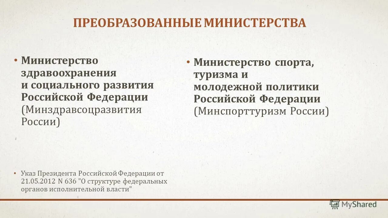 Указ 21 исполнительной власти. Преобразование Министерства в федеральную службу. Кто преобразовал Министерство здравоохранения. Преобразование Министерства в федеральную службу зачем. Зачем преобразовывают Министерства в федеральную службу.