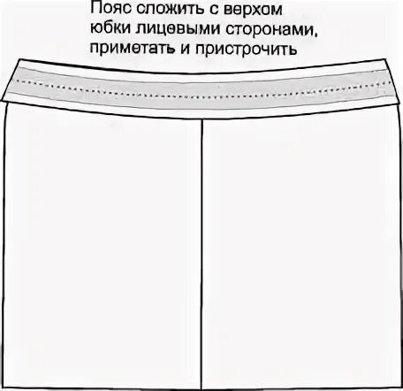 Как сшить пояс для юбки