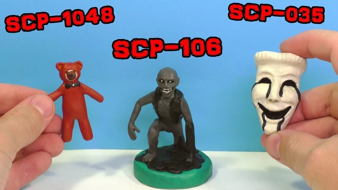 Видео лепка скибиди туалеты. Скромник SCP 096 из пластилина. SCP 035 маска одержимости из пластилина.