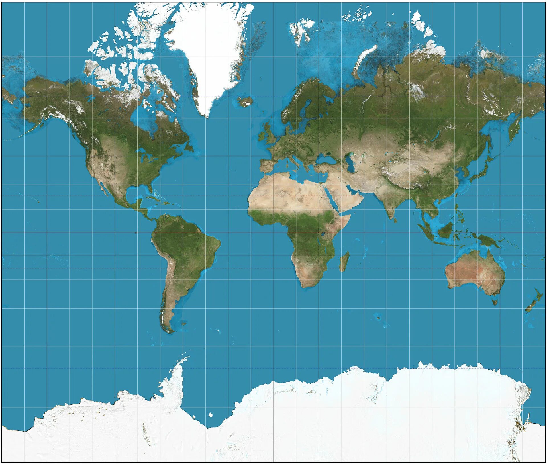 True world maps