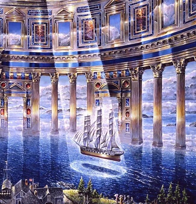 Картины джона стивенса. John stephens художник. Джон стефенс художник. Фантастические пейзажи. Картины джона стивенса.